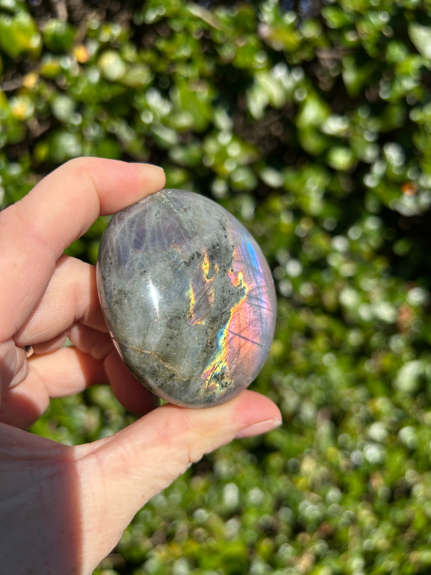 Purple Labradorite Palm Stone