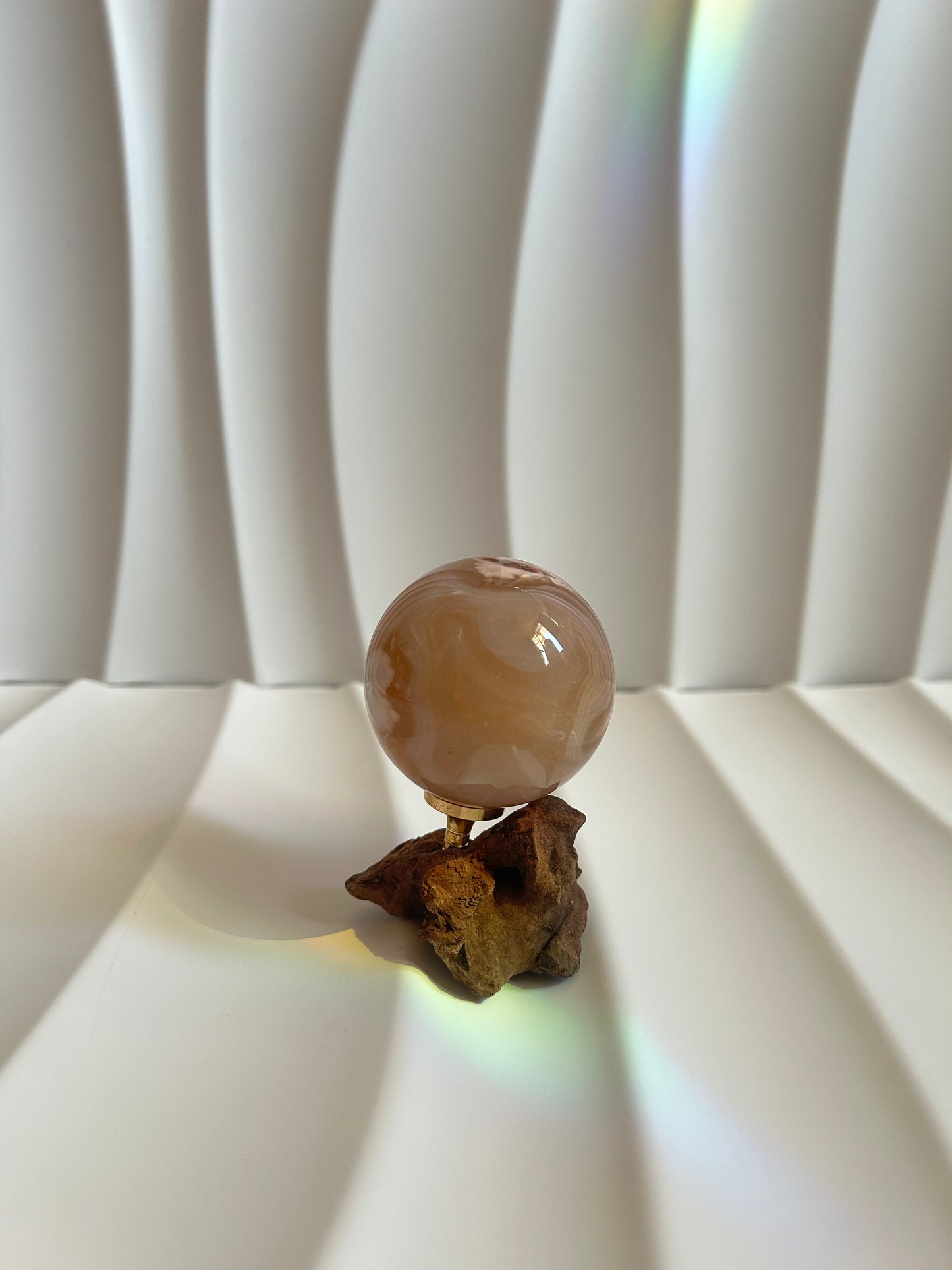 Flower Agate Sphere