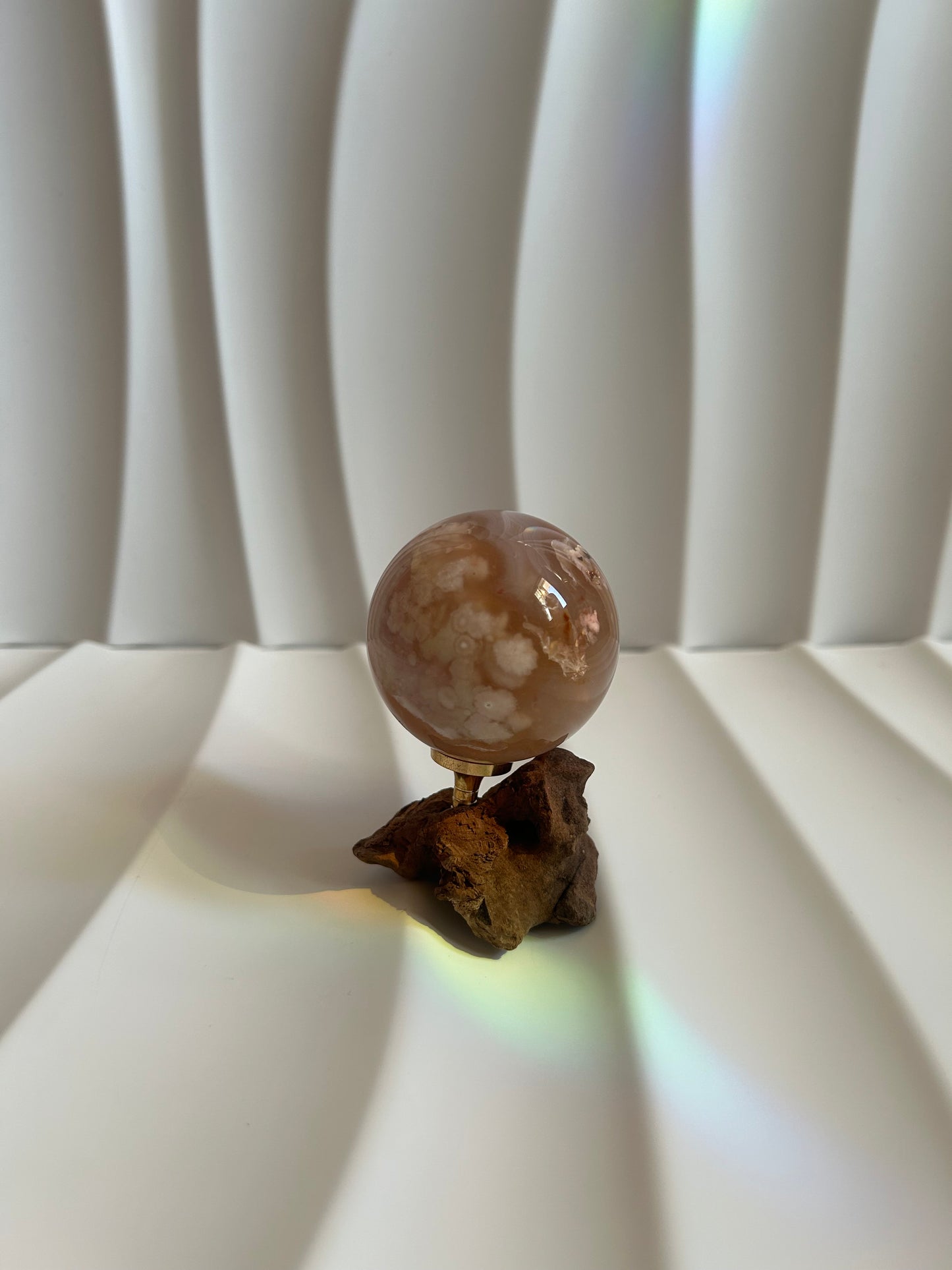 Flower Agate Sphere