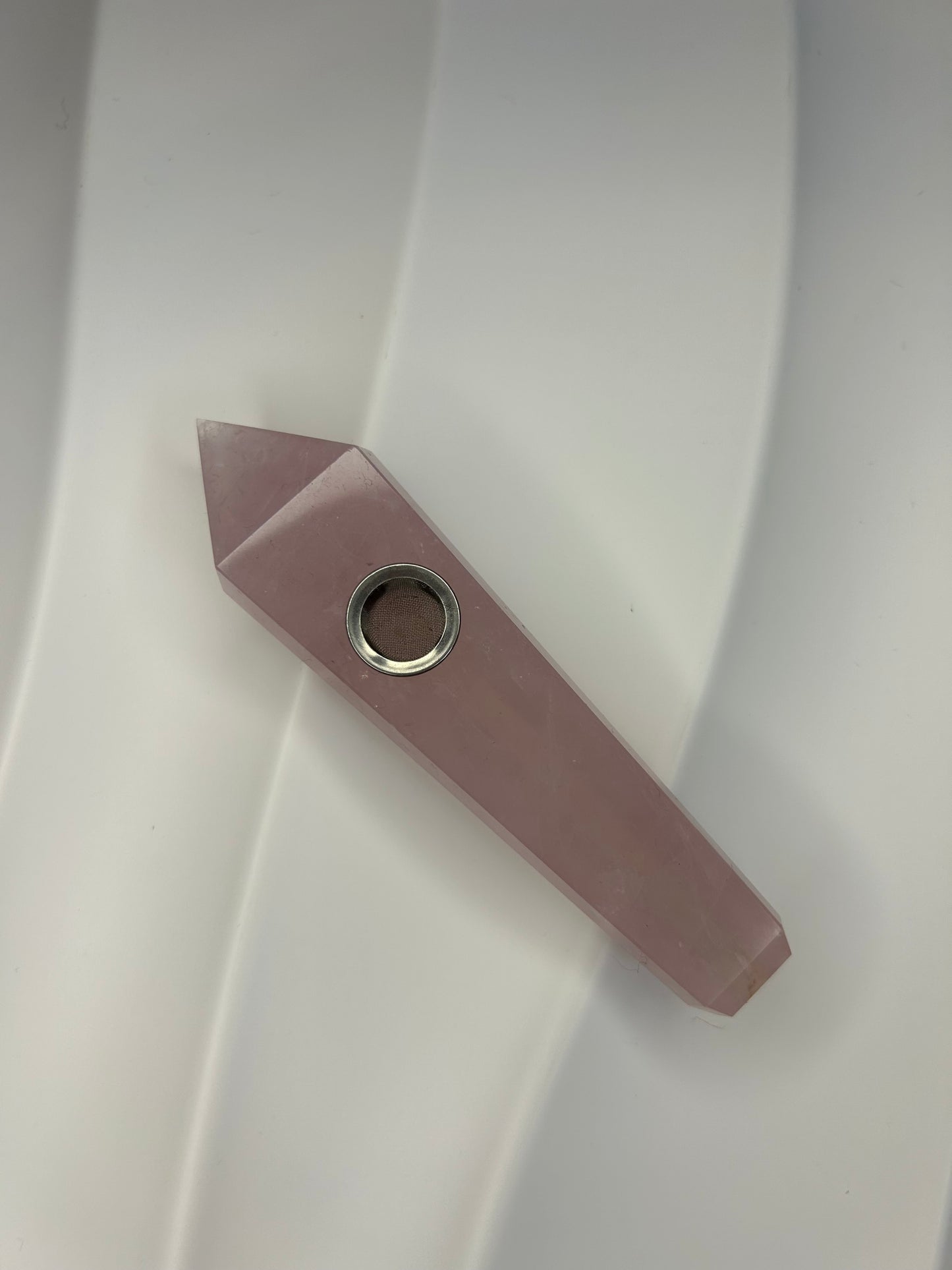 Rose Quartz Pipe