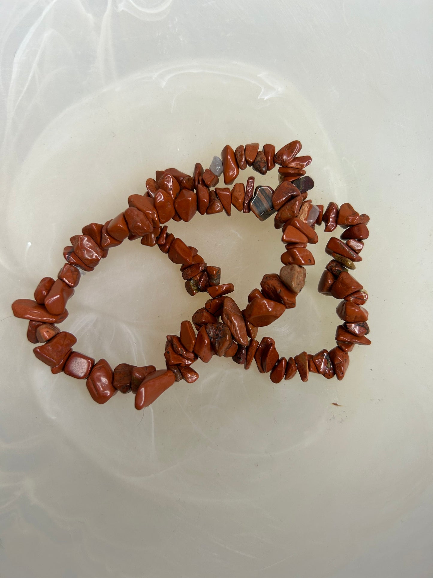 Red Jasper Chip Bracelet