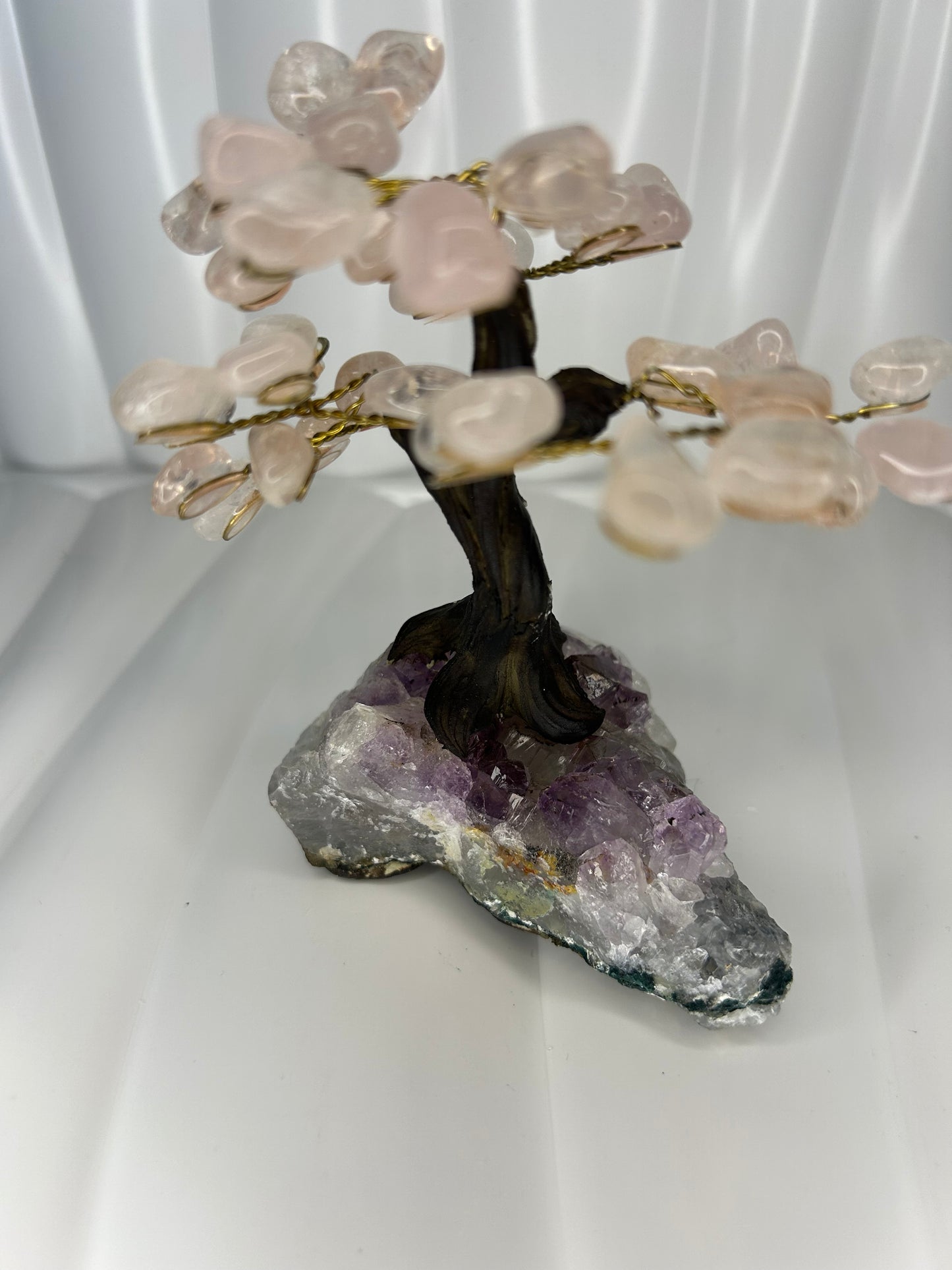 Rose Quartz Bonsai Tree