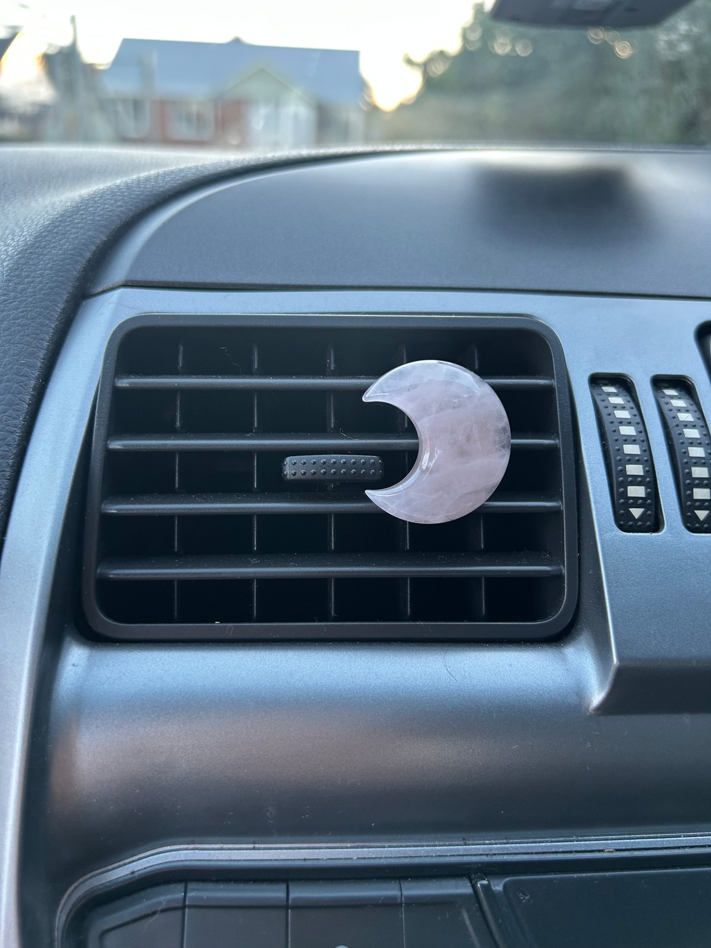 Rose Quartz Car Clip
