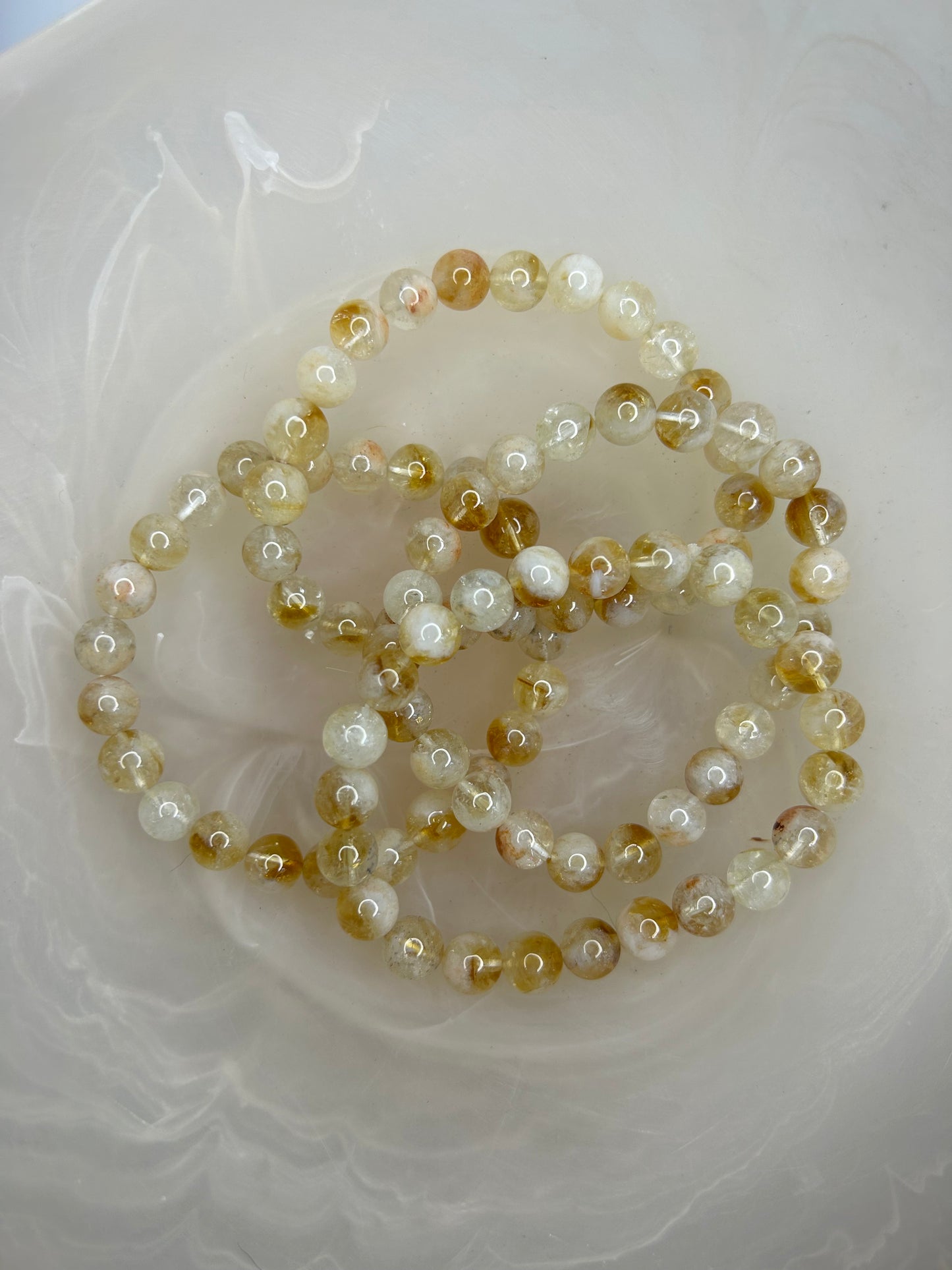 Citrine Beaded Bracelet