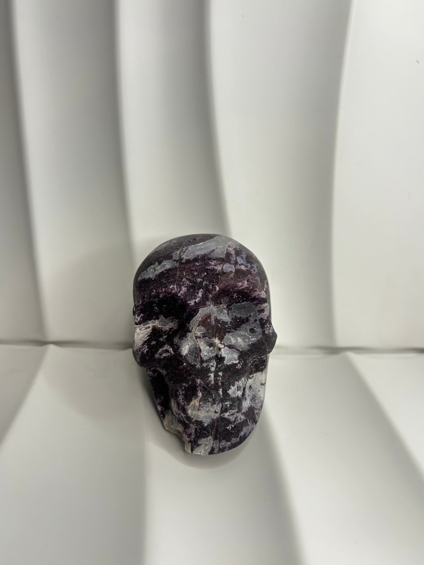 Purple Druzy Sphalerite Skull