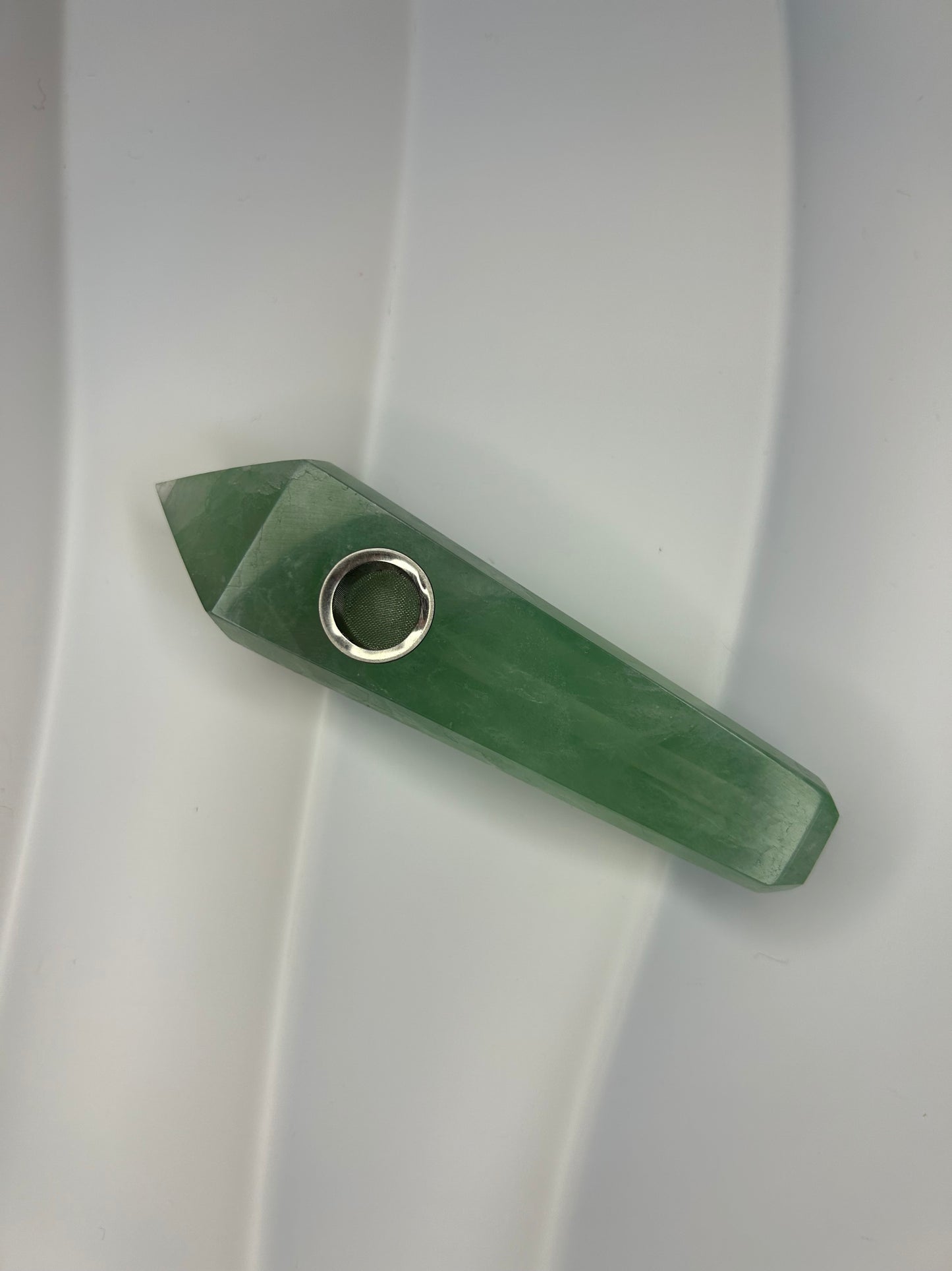 Green Fluorite Pipe