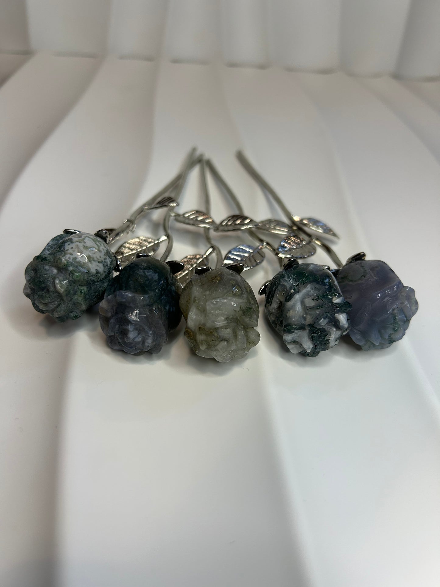 Moss Agate Rose