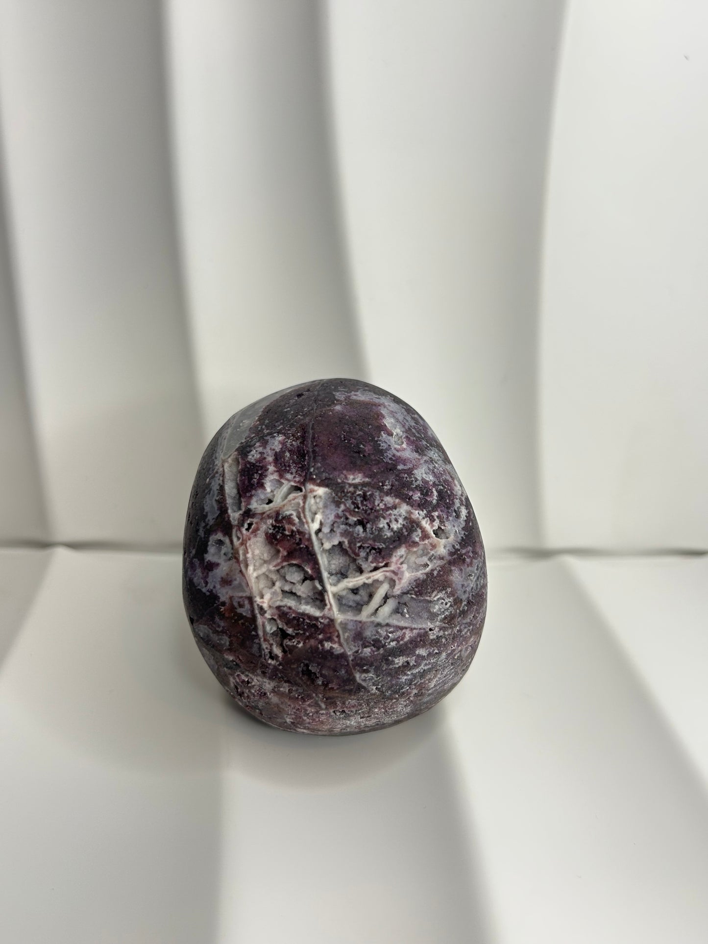Purple Druzy Sphalerite Skull