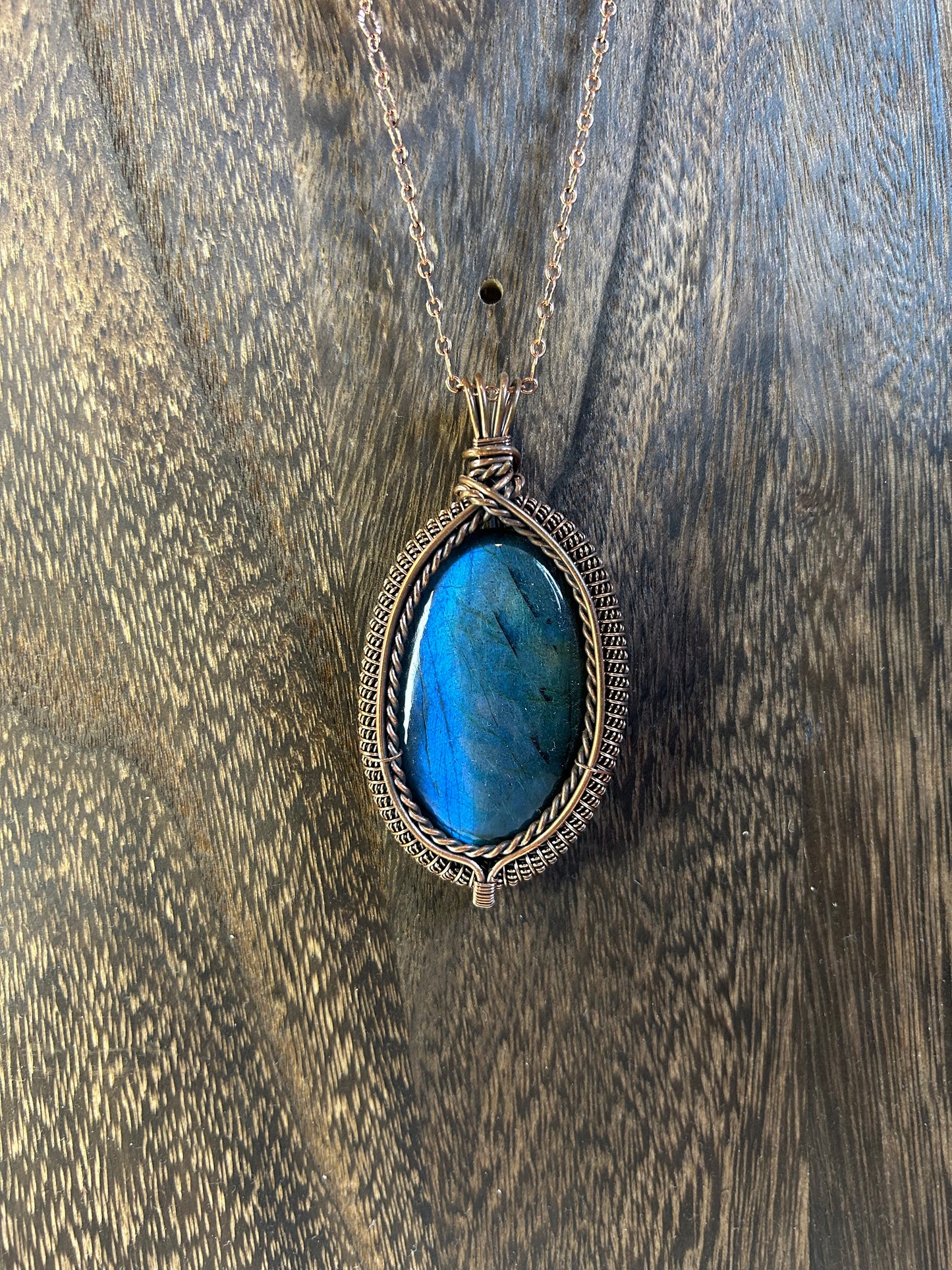 Labradorite Wrapped Pendant