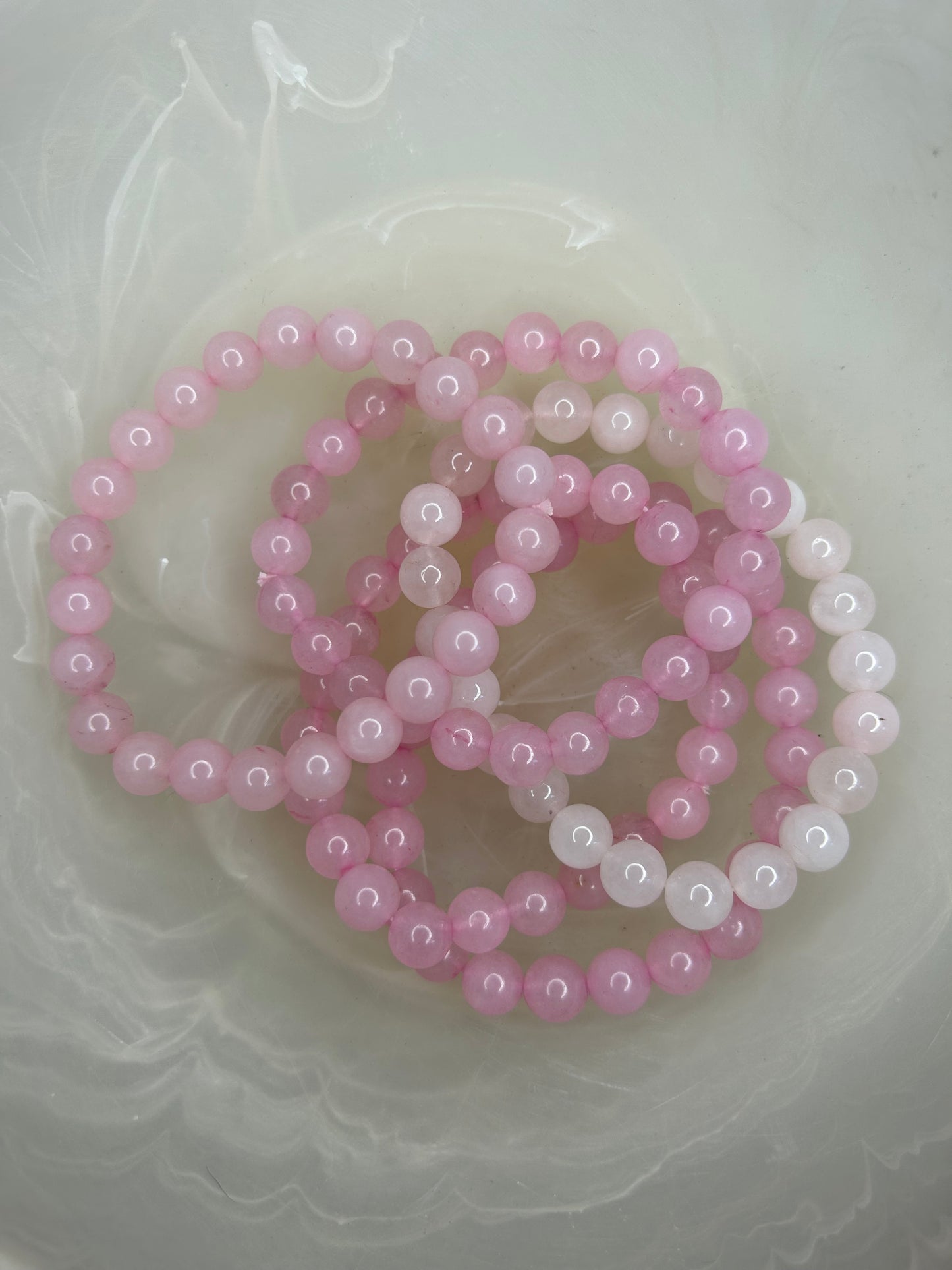 Rose Quartz Beaded Bracelet