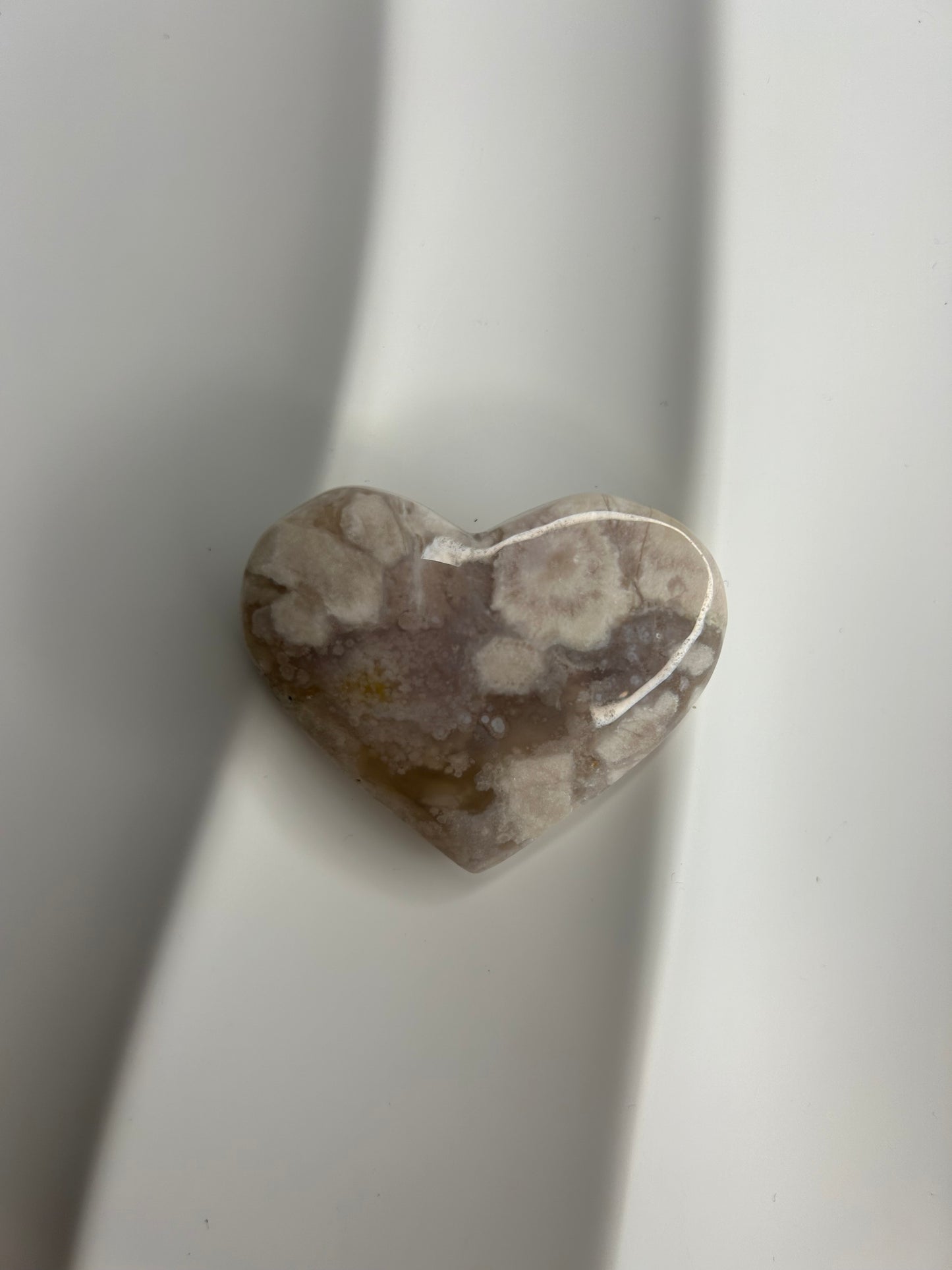 Flower Agate Heart