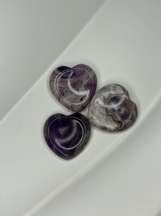 Amethyst Heart Worry Stone