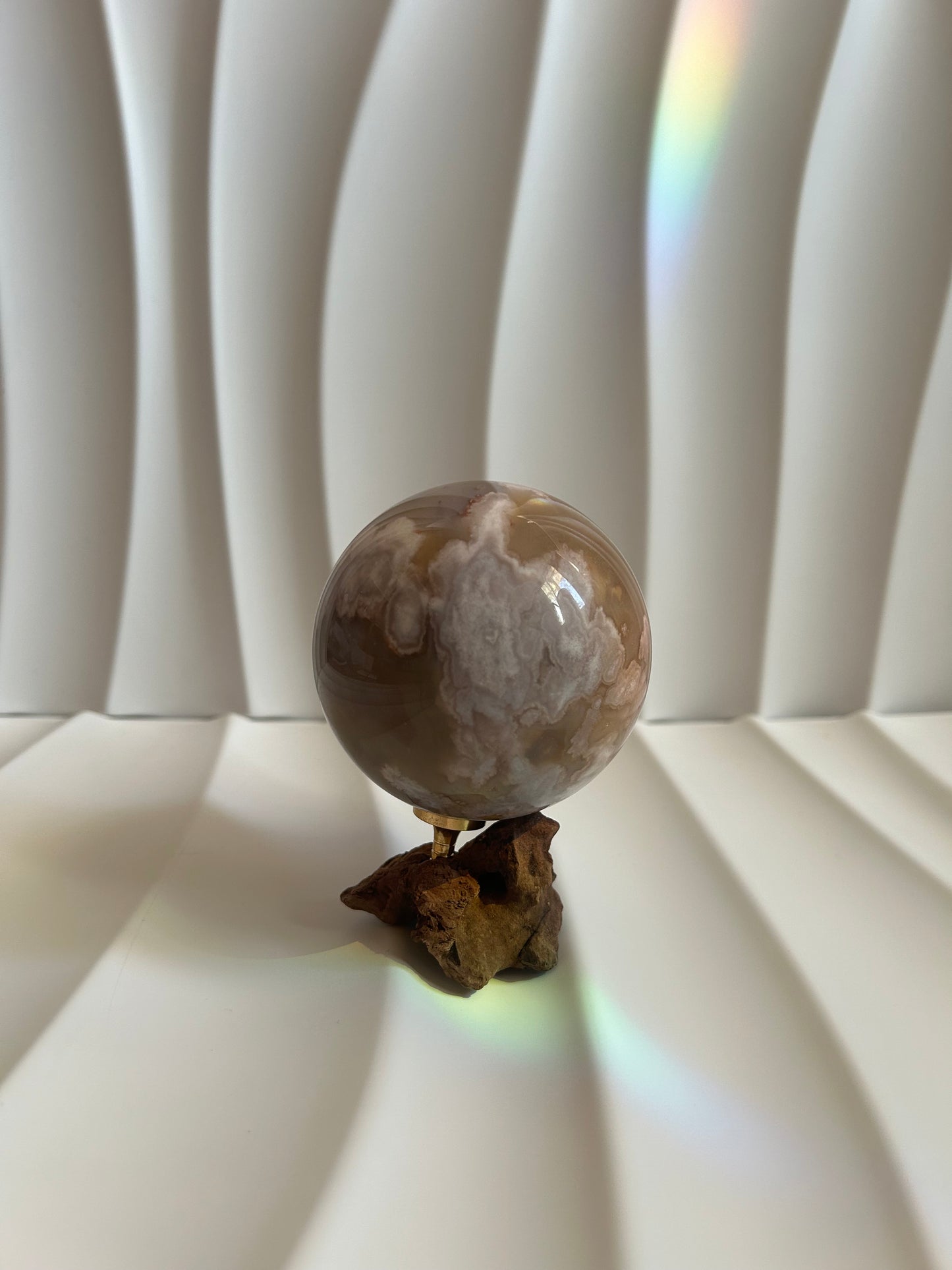 Flower Agate Sphere