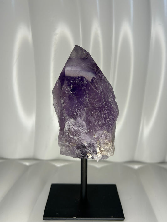 Amethyst Point on Metal Stand