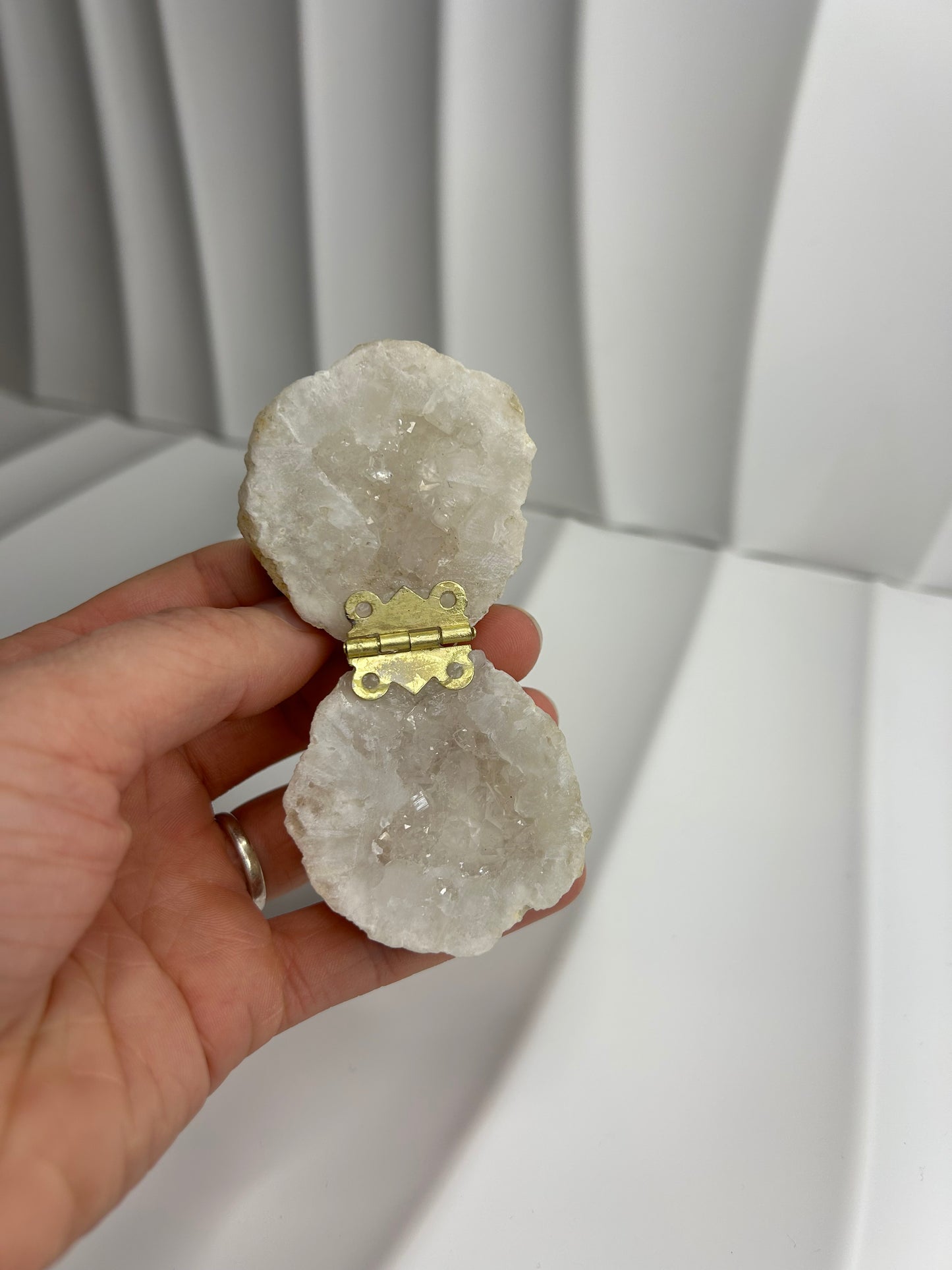 Quartz Geode Ring Holder
