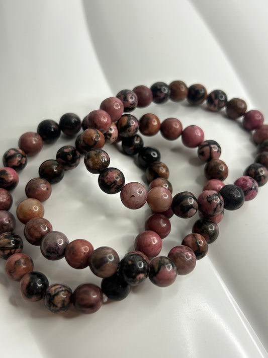 Rhodonite Beaded Bracelet