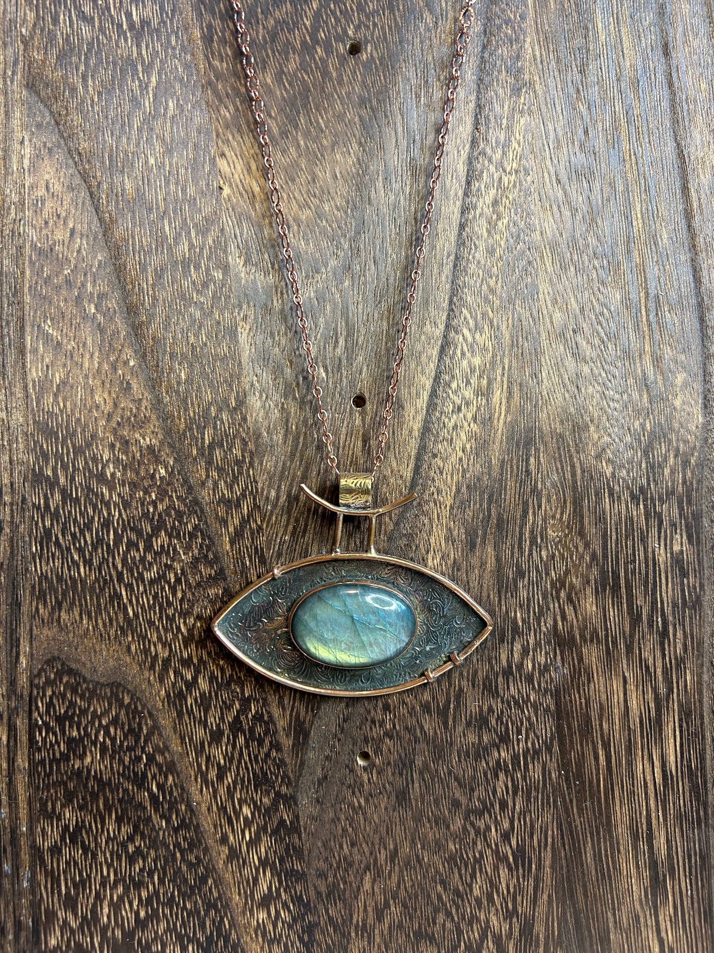 Labradorite Eye Pendant