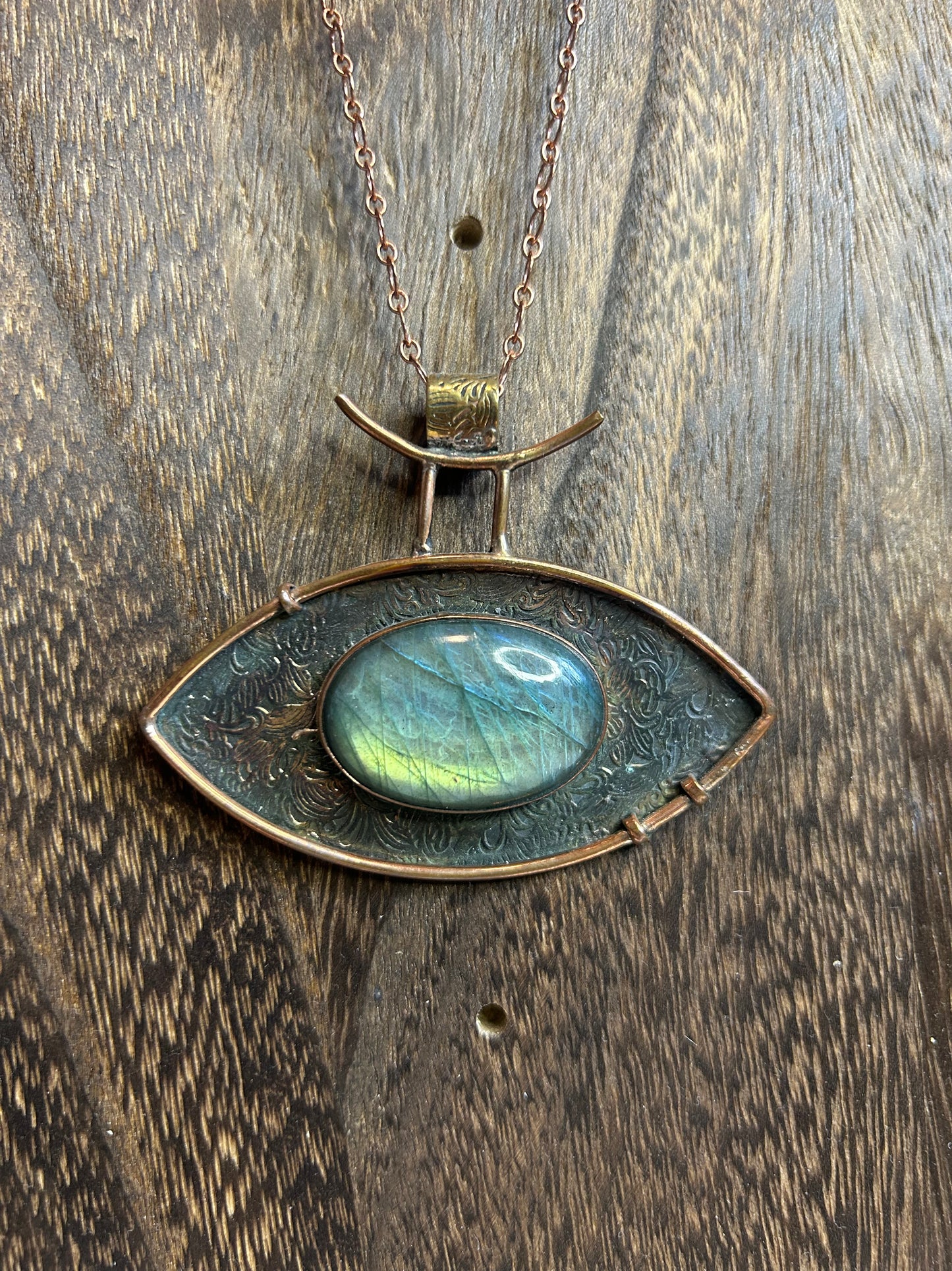 Labradorite Eye Pendant