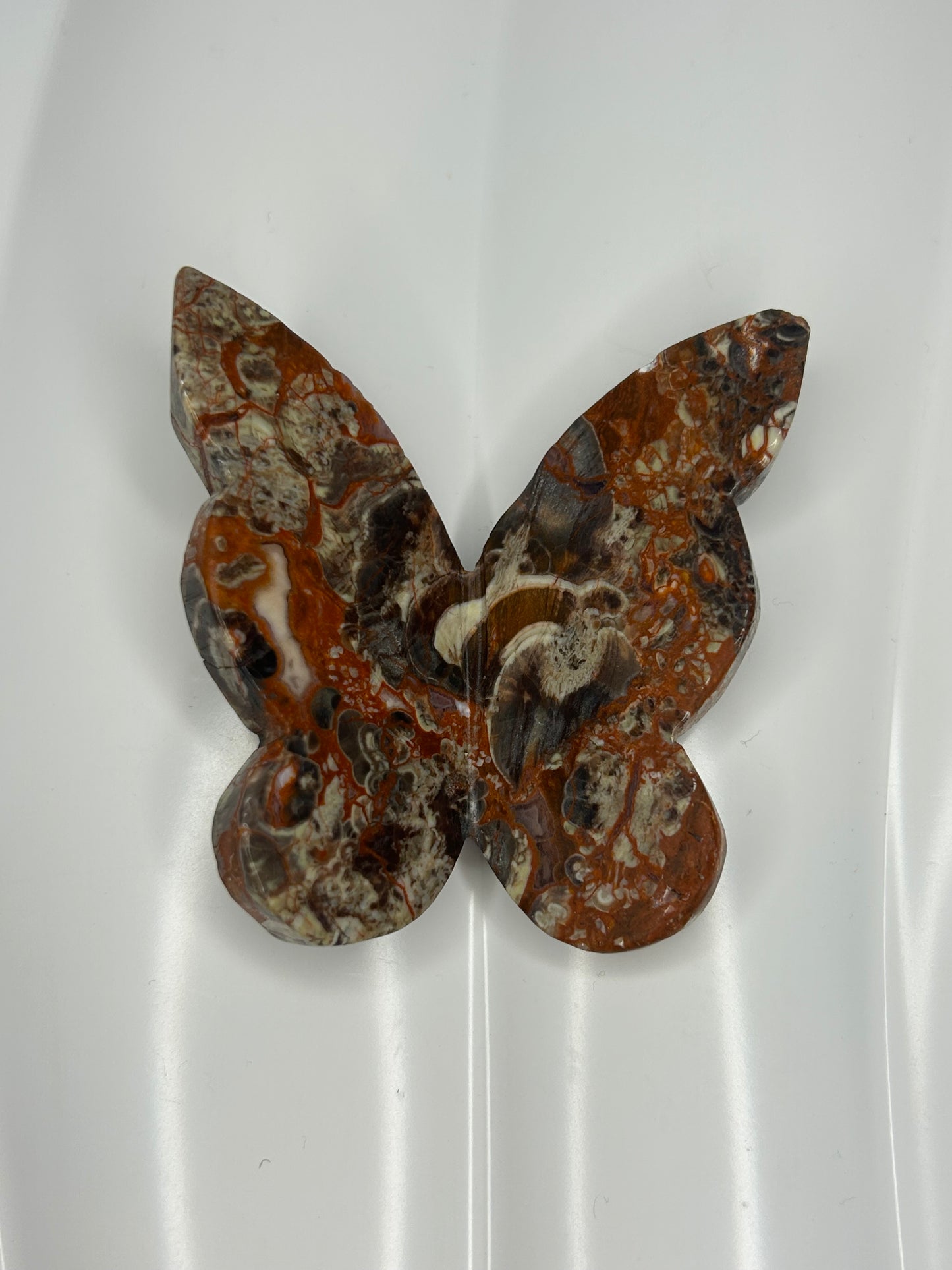Crazy Lace Agate 3D Butterfly