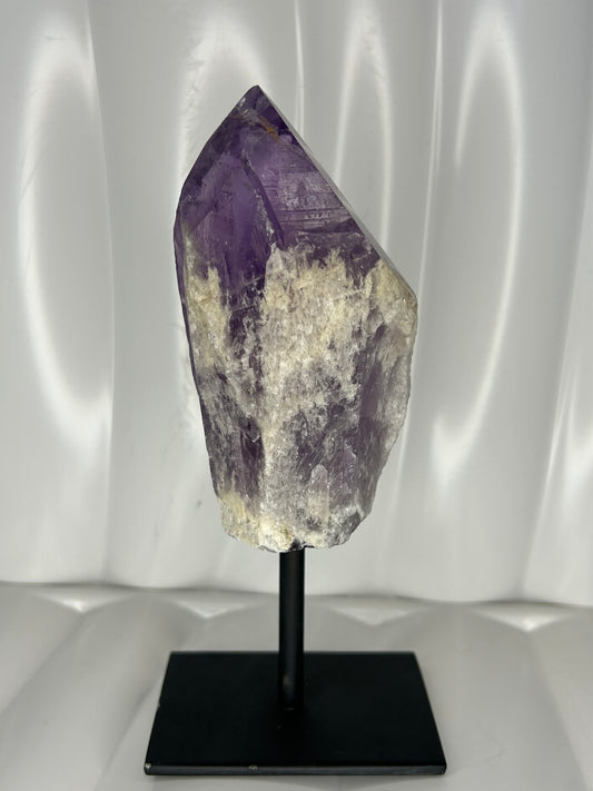 Amethyst Point on Metal Stand