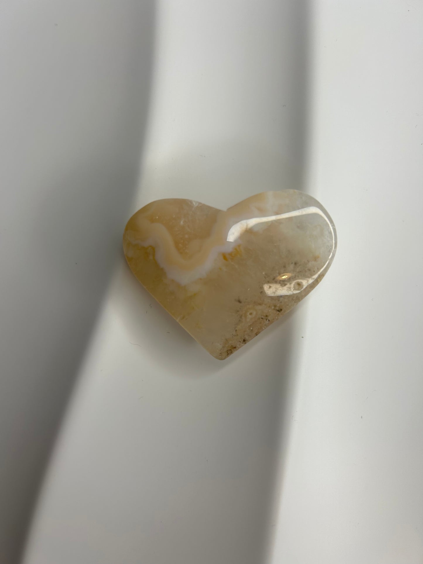 Flower Agate Heart