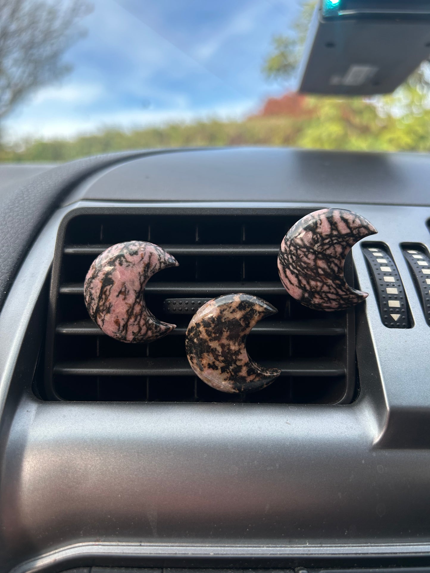 Rhodonite Car Clip