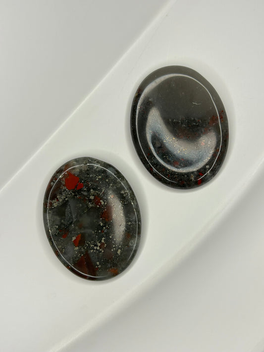 Bloodstone Worry Stone