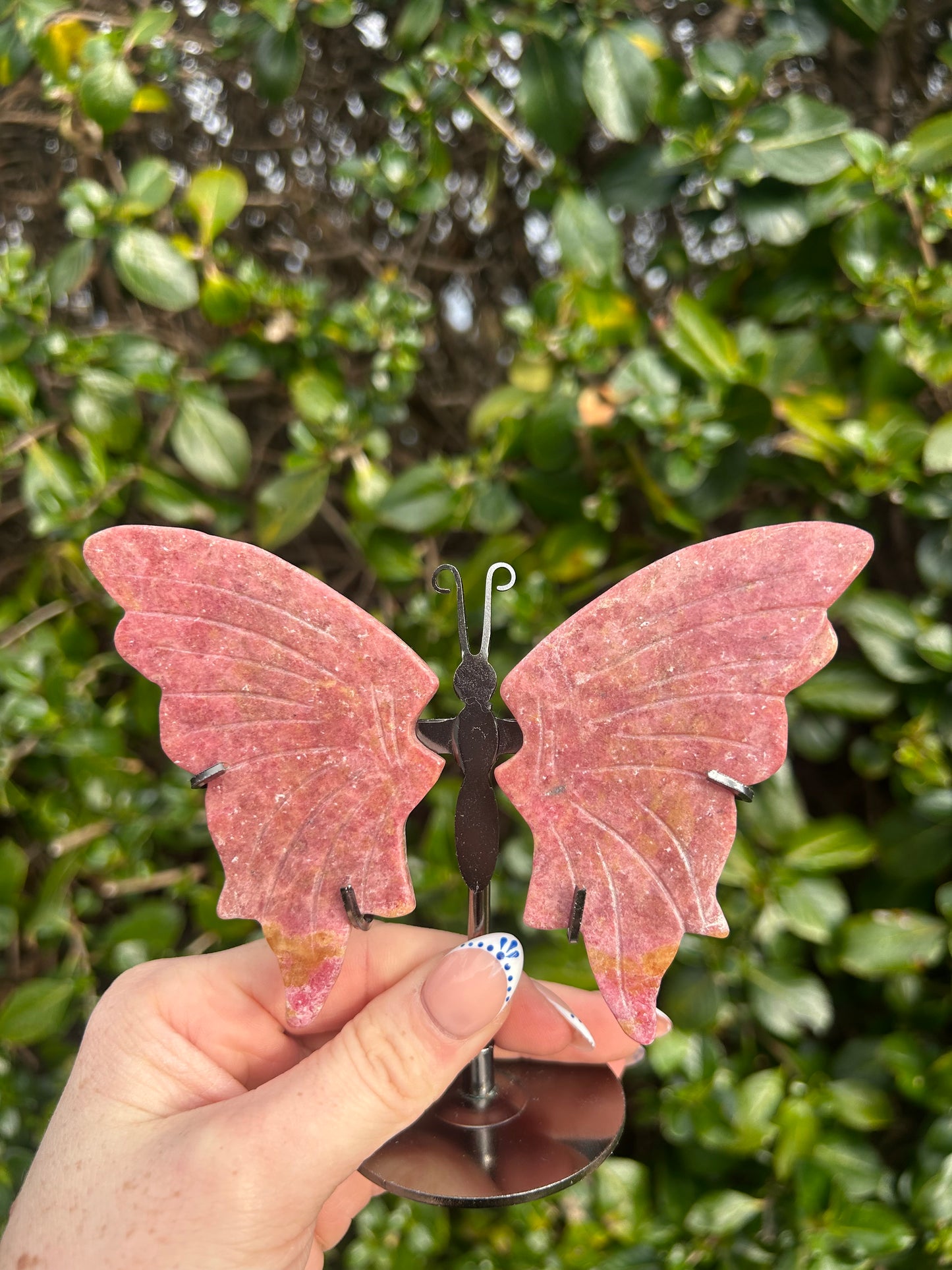 Rhodonite Butterfly Wings