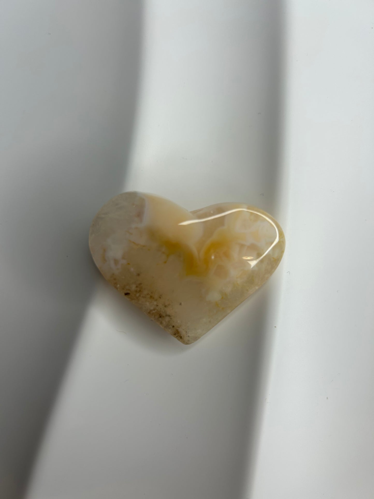 Flower Agate Heart
