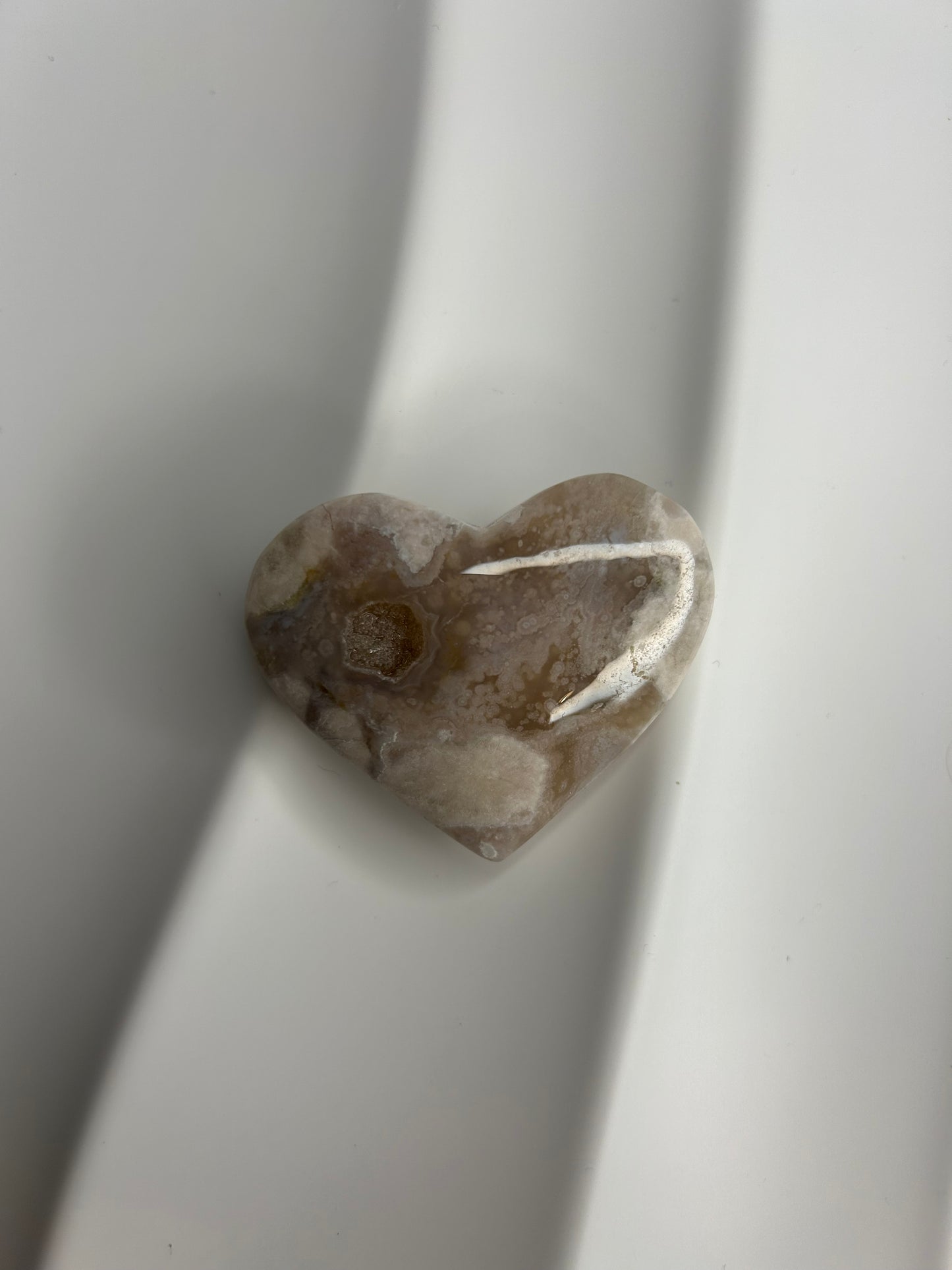 Flower Agate Heart
