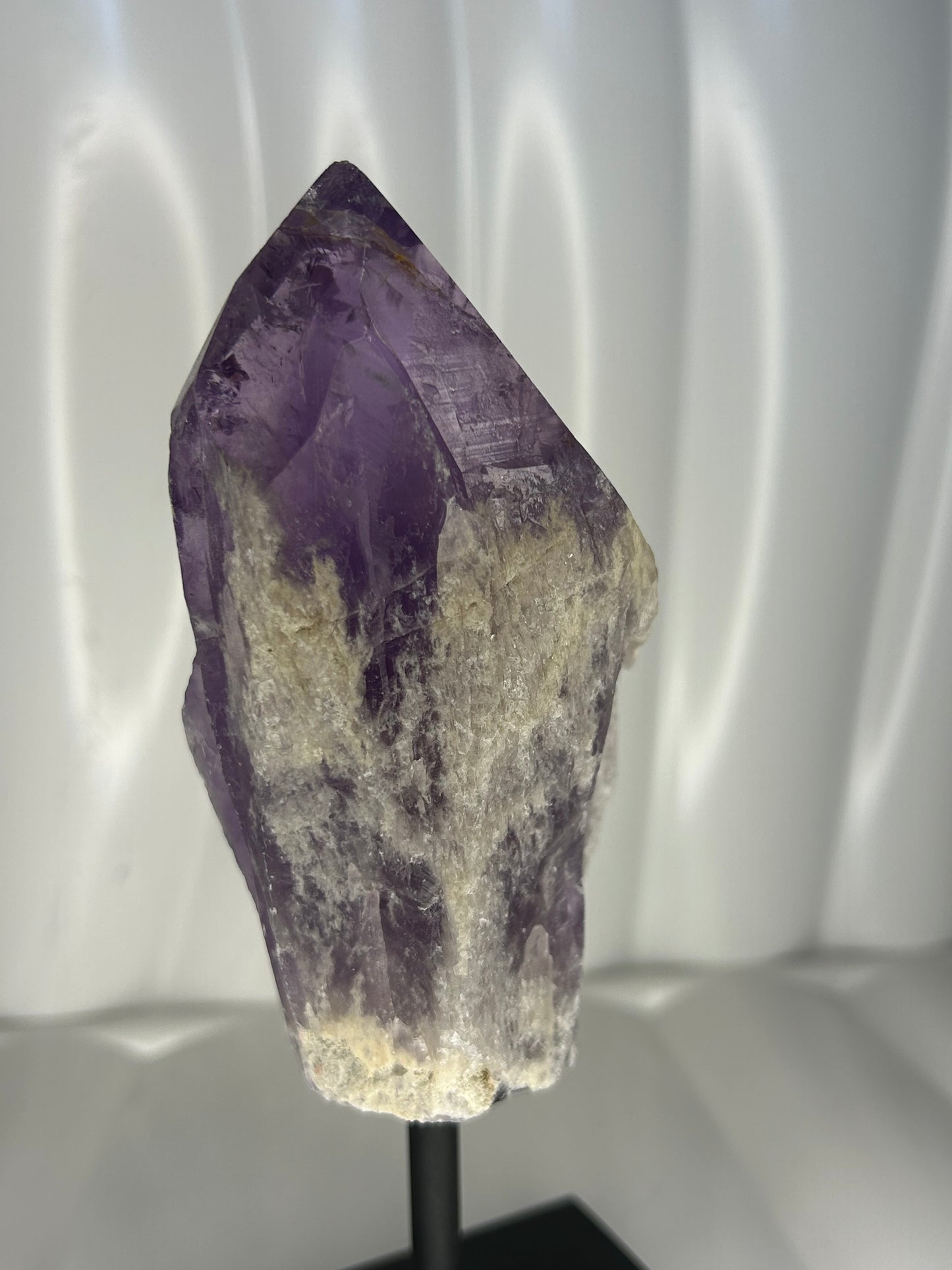 Amethyst Point on Metal Stand