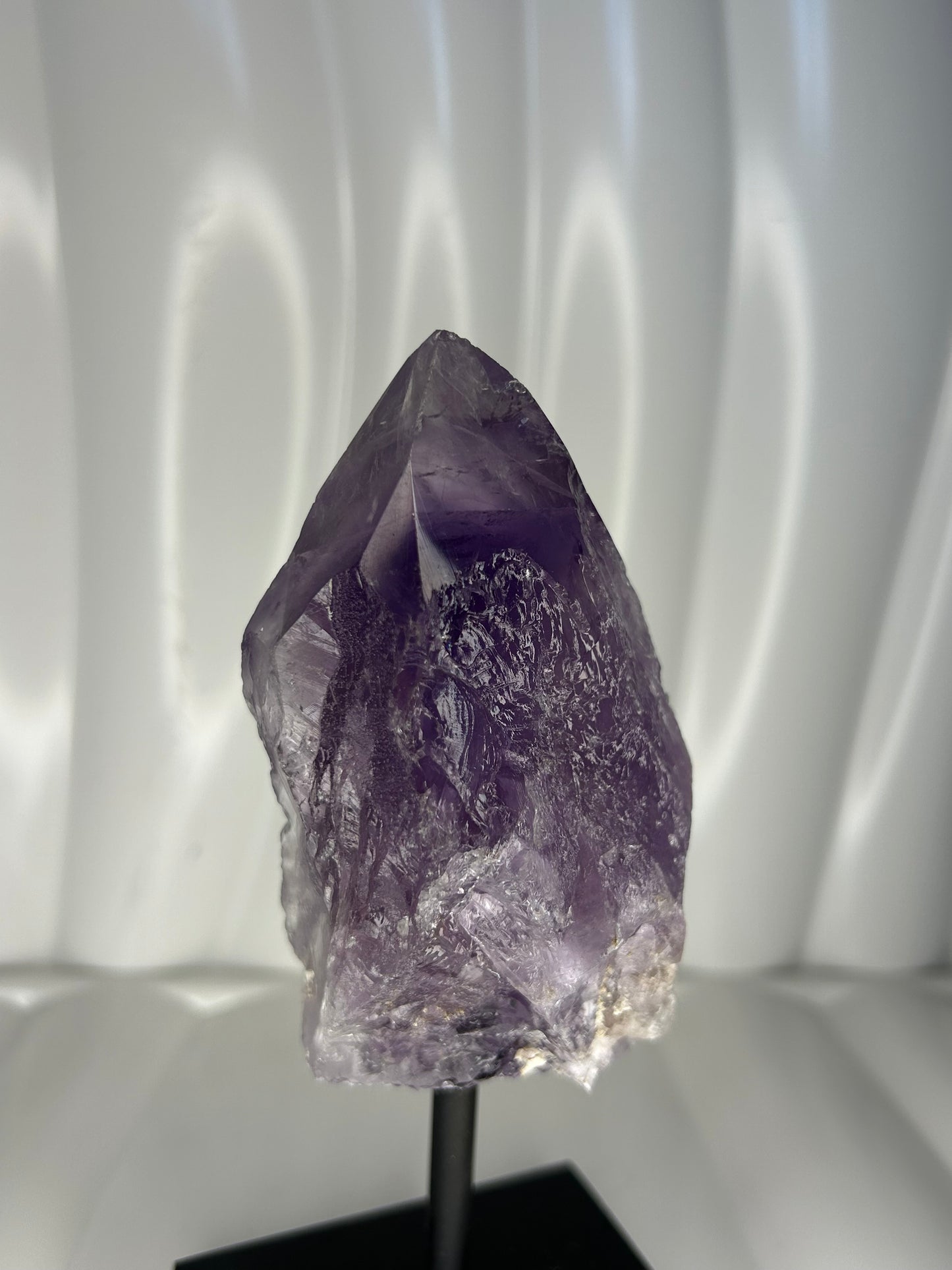Amethyst Point on Metal Stand