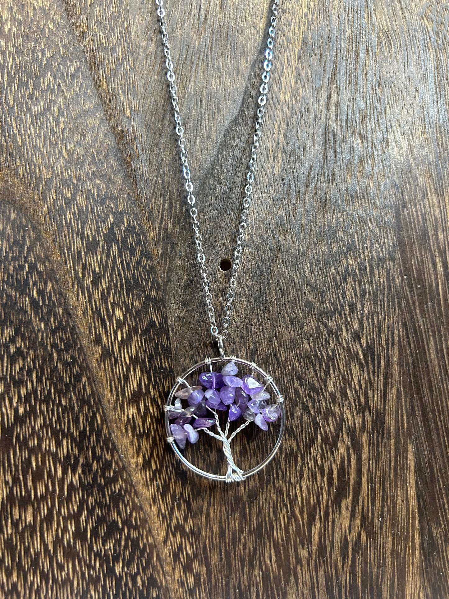 Amethyst Tree of Life Necklace