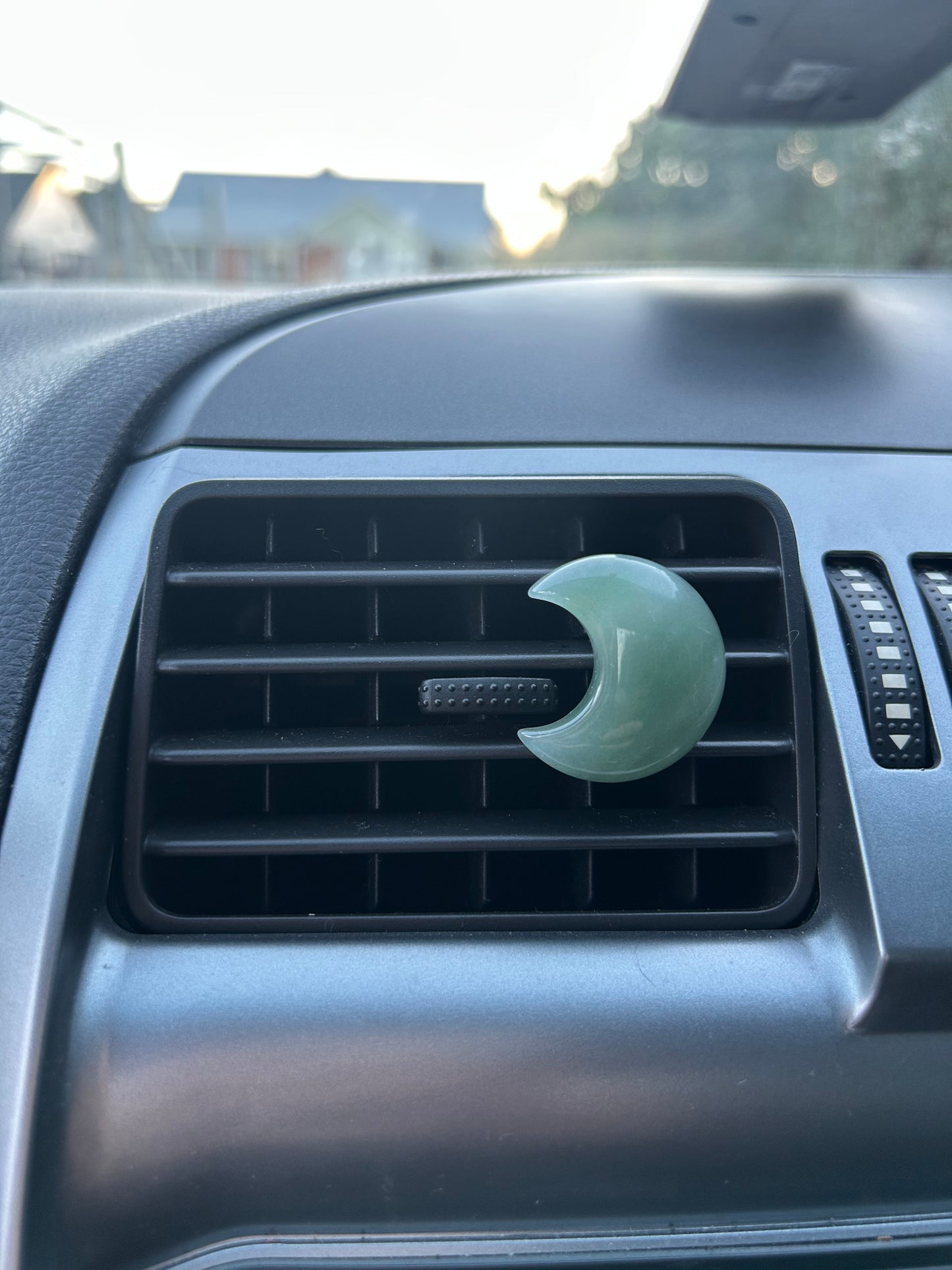 Aventurine Car Clip