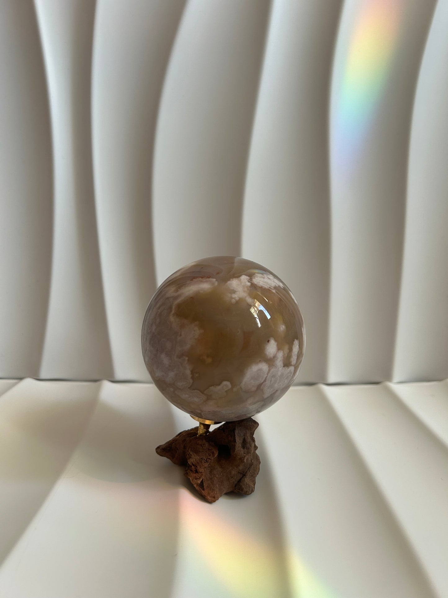 Flower Agate Sphere