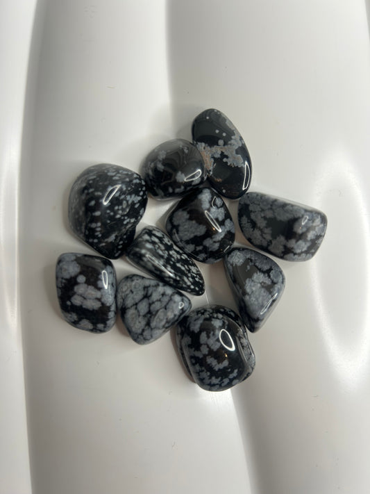 Snowflake Obsidian Tumble