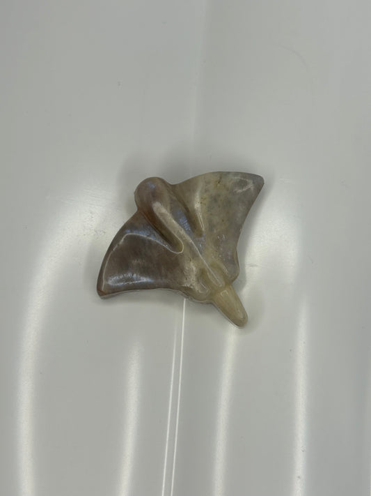 Peach Moonstone Manta Ray