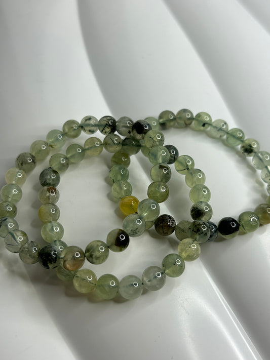 Prehnite Beaded Bracelet