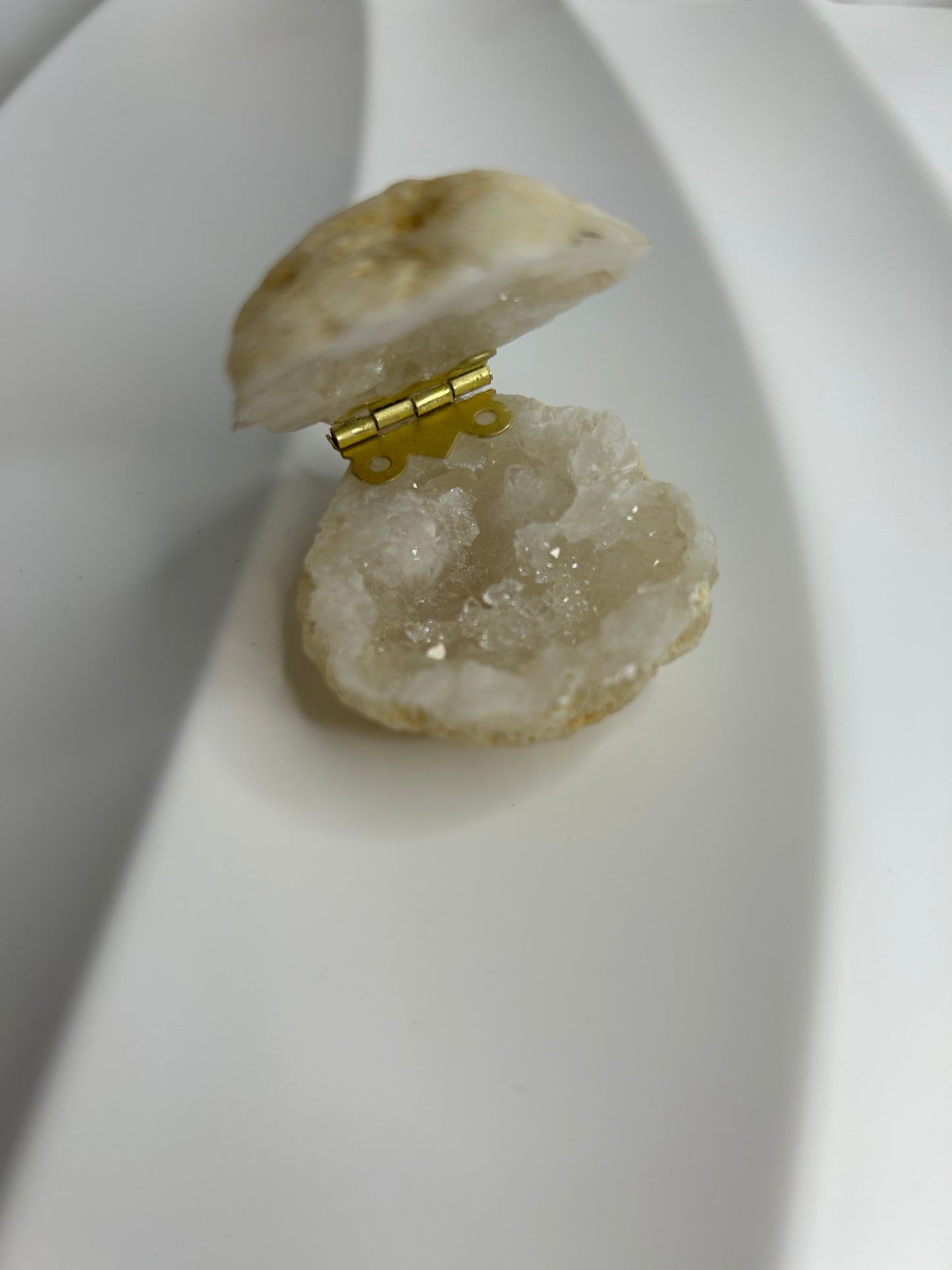 Quartz Geode Ring Holder