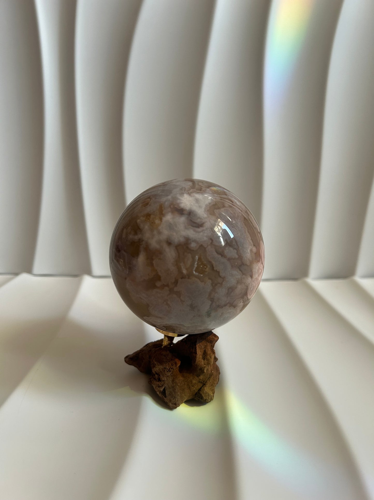 Flower Agate Sphere