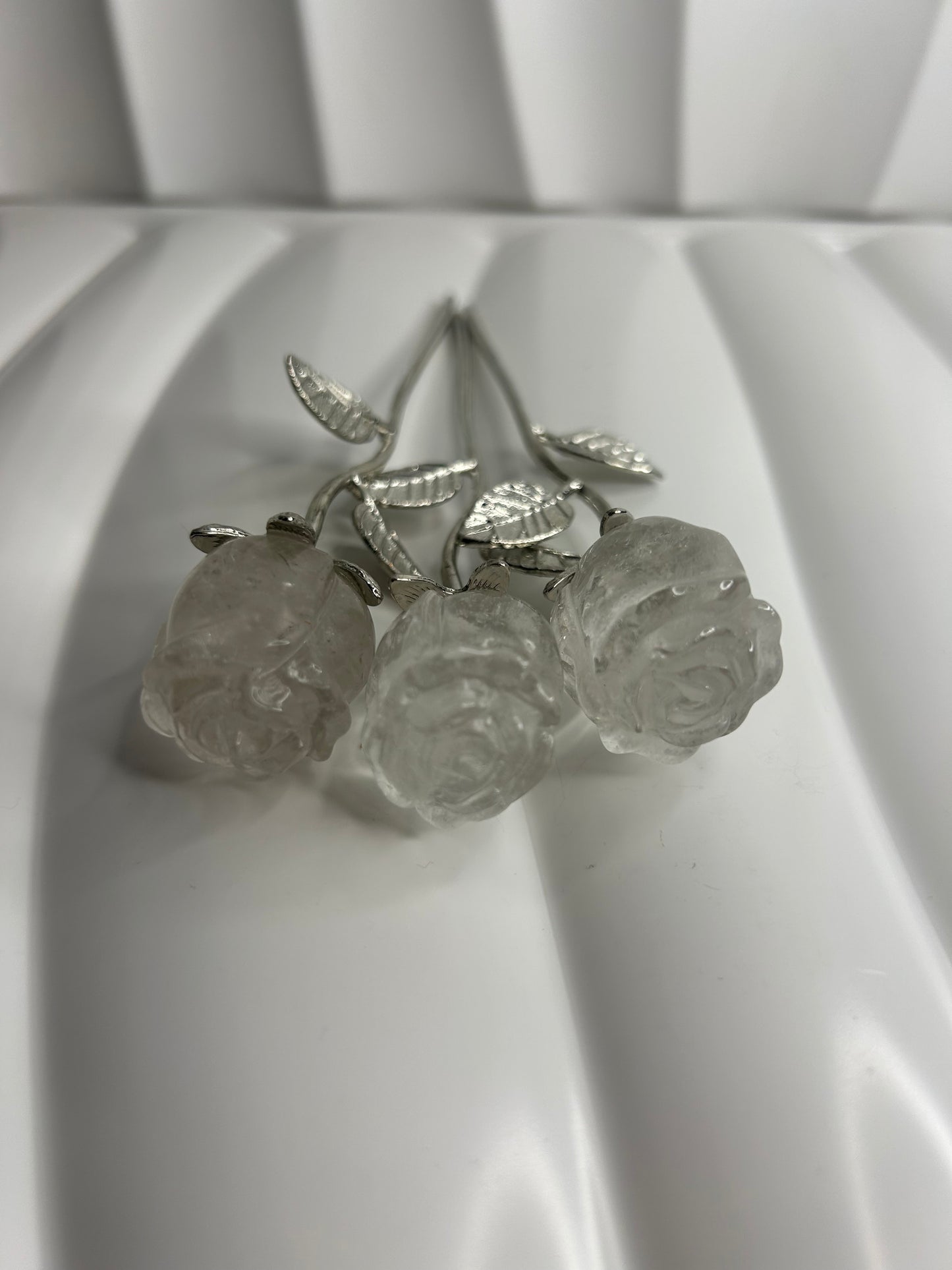 Clear Quartz Rose
