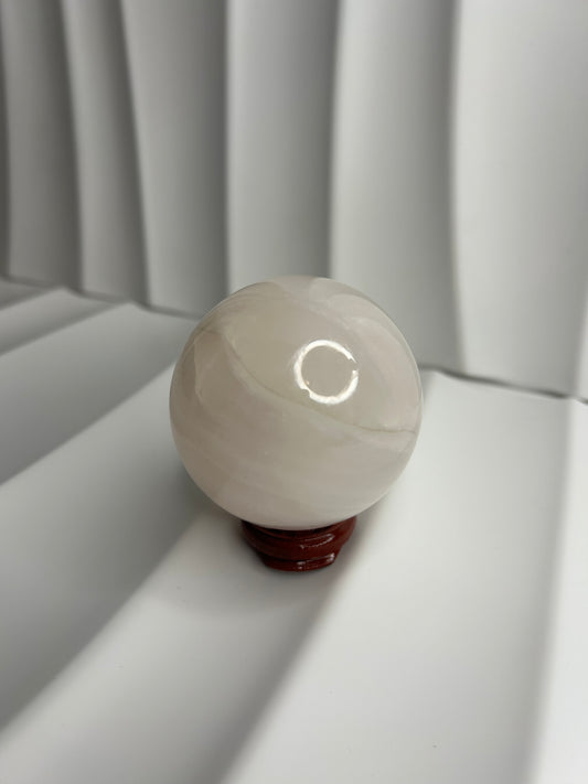 Pink Calclite Sphere