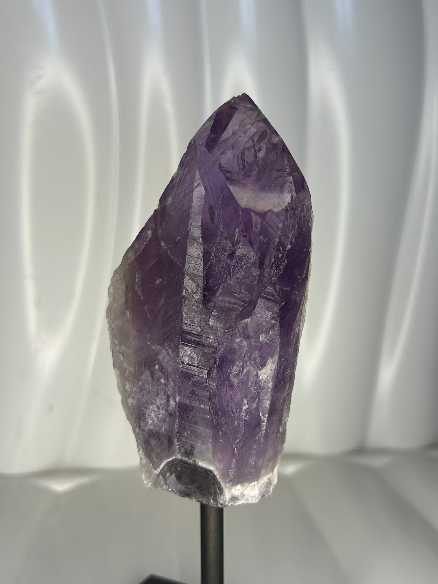 Amethyst Point on Metal Stand